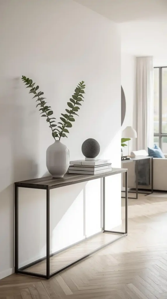 Compact Console Table Decor