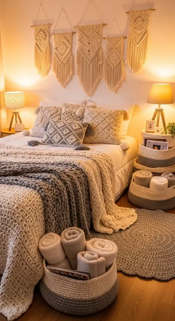 22 Crochet Home Decor Ideas Bedrooms to Make Them Cozy and Stylish 1 22 Crochet Home Decor Ideas for Bedrooms