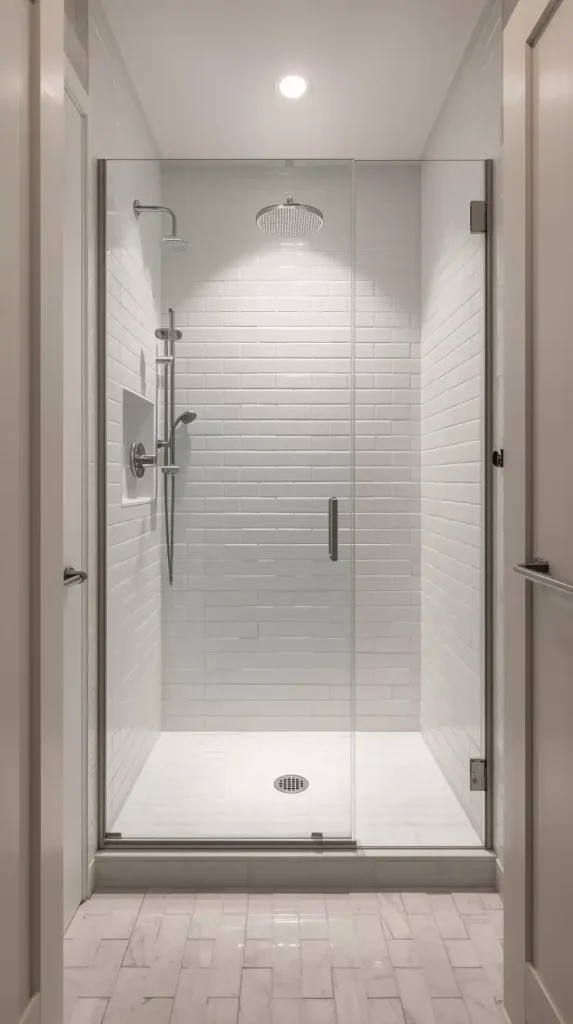 20 Small Apartment Decorating Bathroom Ideas for a Stylish 2025 Refresh 4 Choose a Glass Shower Door