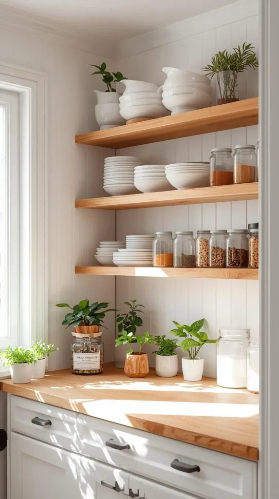 Open Shelving for Easy Access and Style