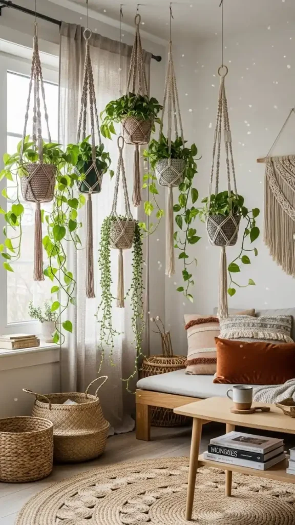 21 Easy Crochet Home Decor Ideas for Cozy and Stylish Interiors 5 Crochet Plant Hangers for Small Spaces