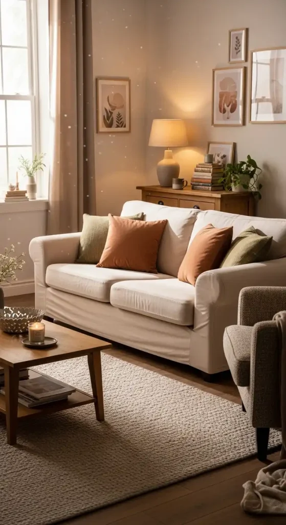 30 IKEA Home Decor Ideas Living Room on a Budget | Smart & Stylish Designs 5 Use the EKTORP Sofa for a Soft, Classic Look