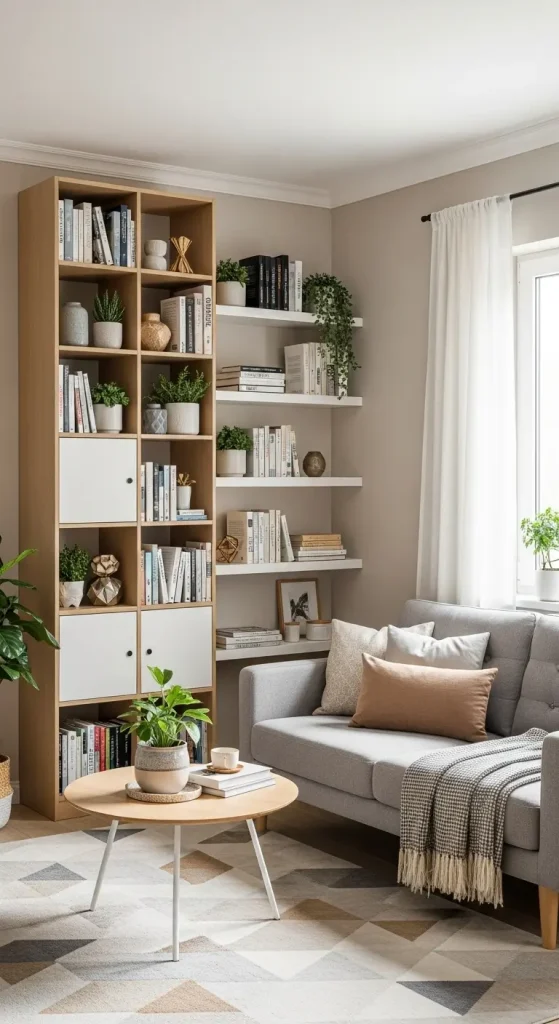 20 Home Decor Ideas Living Room Cozy Small Spaces Inspiration 5 Vertical Wall Storage