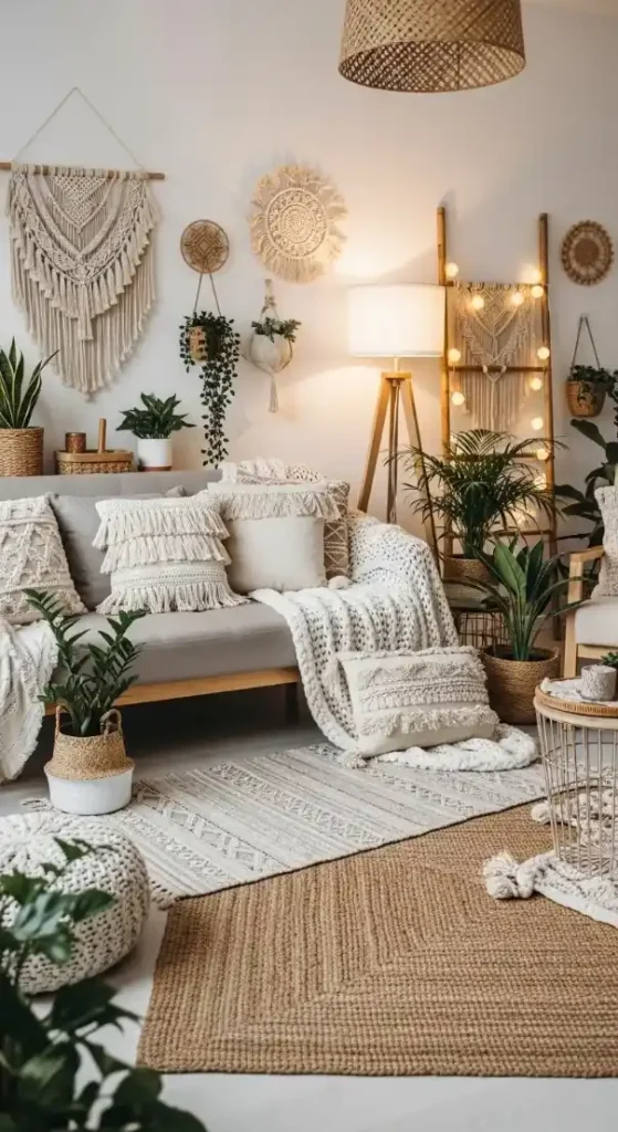18 Crochet Home Decor Boho Ideas for Cozy and Stylish Spaces 6 Fringe Pillow Covers for Sofas and Chairs