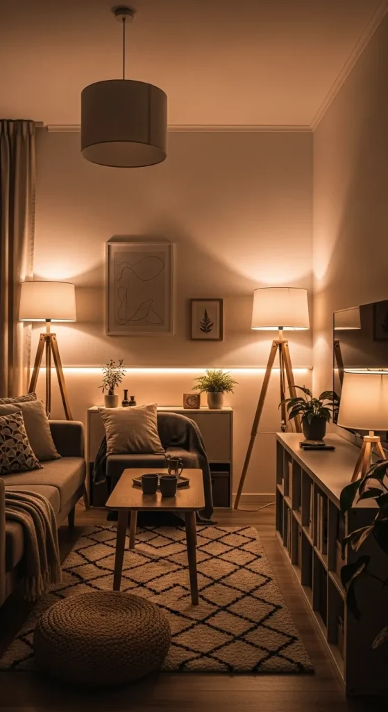 20 Home Decor Ideas Living Room Cozy Small Spaces Inspiration 6 Soft Ambient Lighting