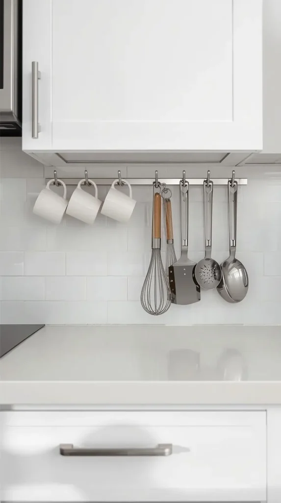  Under-Cabinet Hooks for Mugs and Utensils