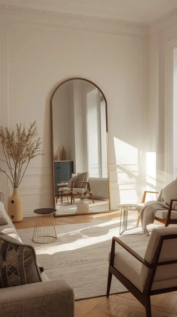 17 Home Decor Ideas Living Room Cozy Small Spaces Tiny House Apartment 6 Use Mirrors to Open the Space