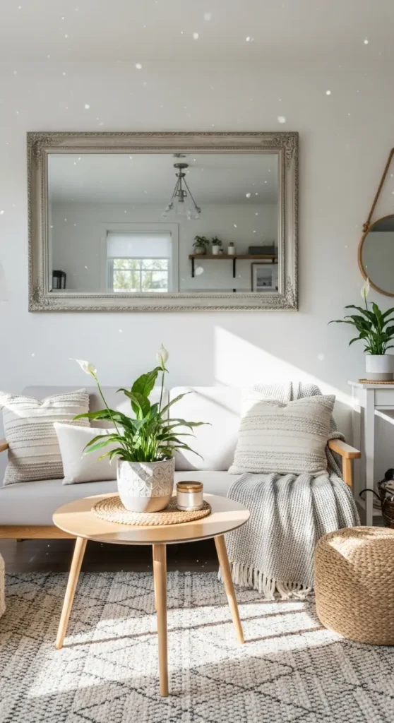 20 Home Decor Ideas Living Room Cozy Small Spaces Inspiration 7 Large Wall Mirror