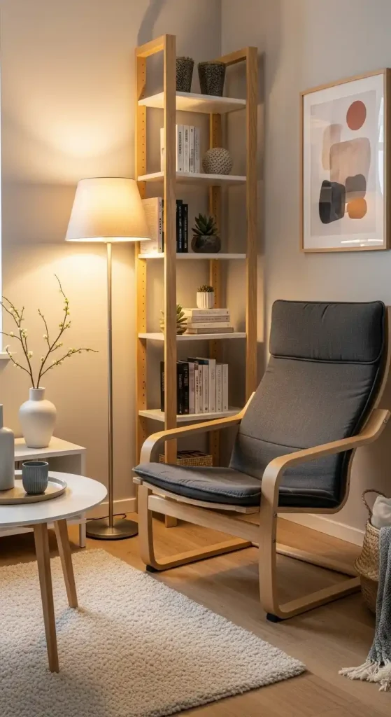 30 IKEA Home Decor Ideas Living Room on a Budget | Smart & Stylish Designs 8 Add the POÄNG Chair for Comfort and Style