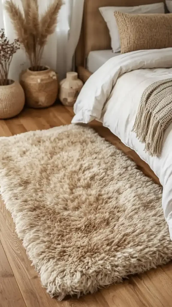 23 Small Apartment Decorating Cozy Bedroom Designs | Dreamy Ideas for a Warm and Relaxing Retreat 9 Add Warm Rugs for a Homey Feel