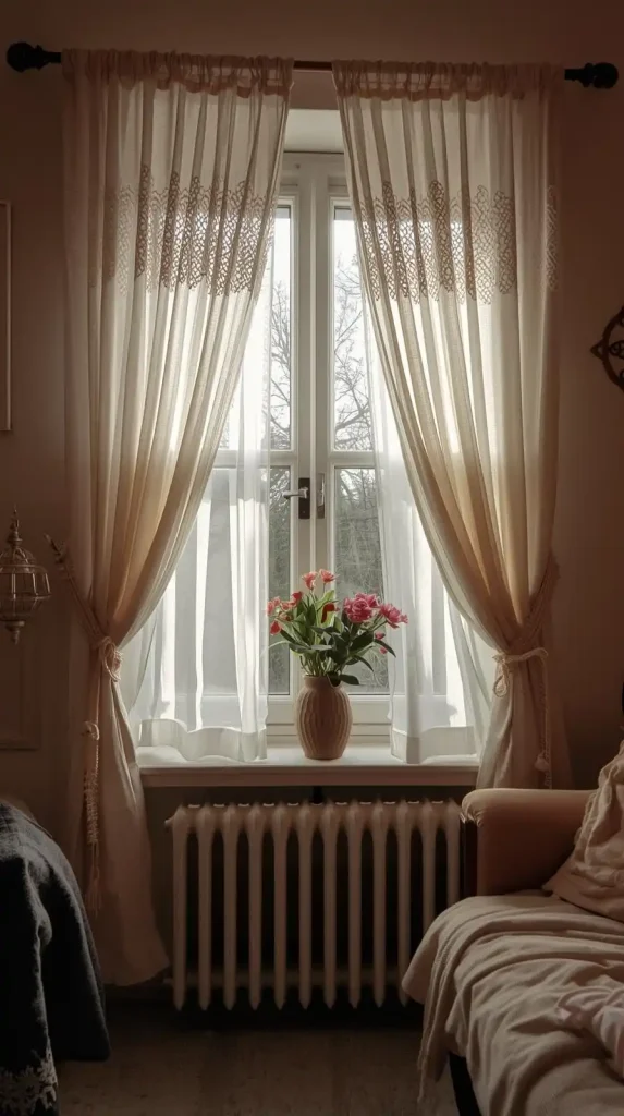 Crochet Curtain Tie‑backs or Panels