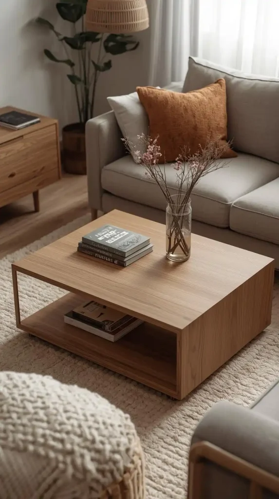 22 Beautiful Home Decor Ideas Living Room Modern Cozy for a Warm & Stylish Space 9 Minimalist Coffee Tables