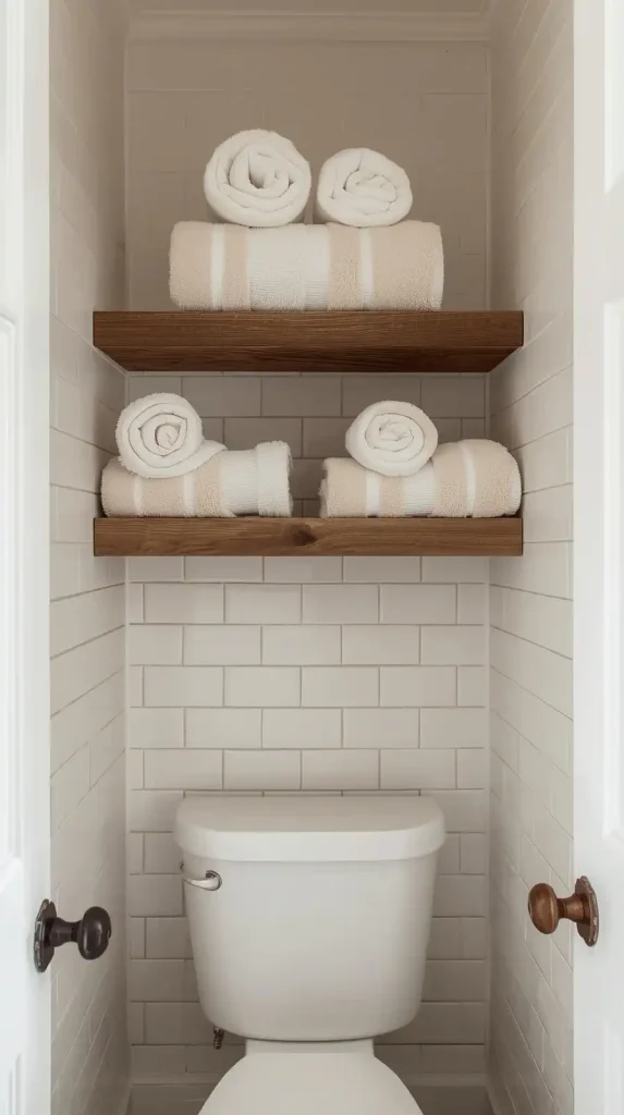 20 Small Apartment Decorating Bathroom Ideas for a Stylish 2025 Refresh 9 Try Open Shelving