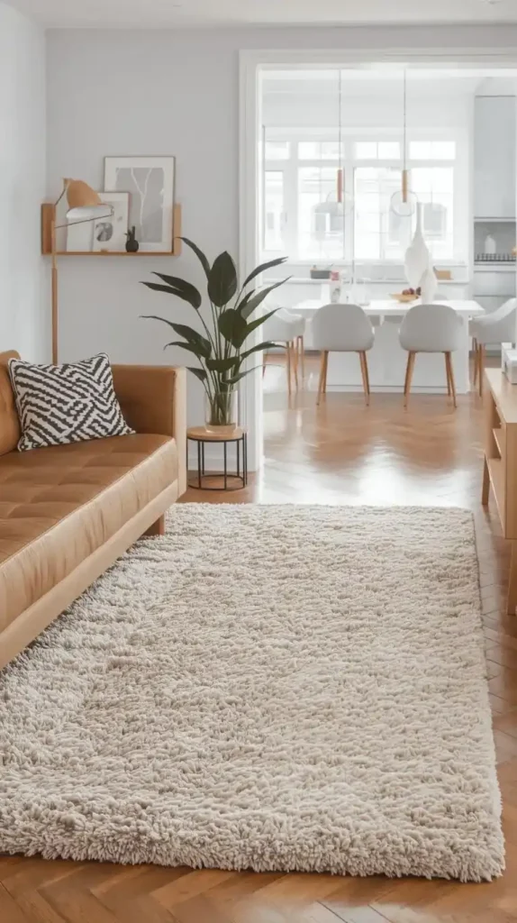 Using Rugs to Anchor the Living Area