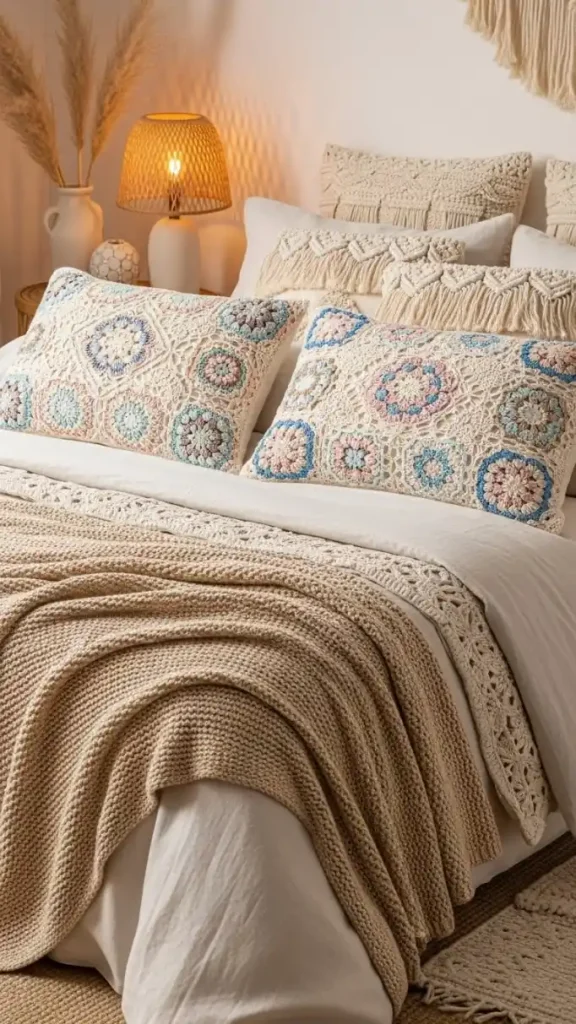 21 Easy Crochet Home Decor Ideas for Cozy and Stylish Interiors 10 Crochet Pillow Shams to Enhance Bedroom Style