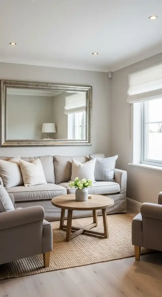 20 Home Decor Ideas Living Room on a Budget Kitchens Small Spaces | Stylish 10 Large Mirror to Open Space