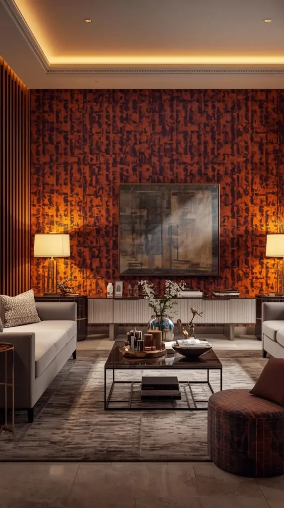 Statement Walls with Bold Patterns or Paints