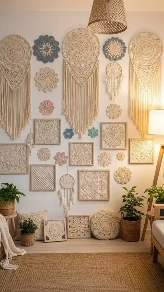 23 Crochet Home Decor Ideas Wall Art to Beautify Your Living Space 1 23 Crochet Home Decor Ideas Wall Art