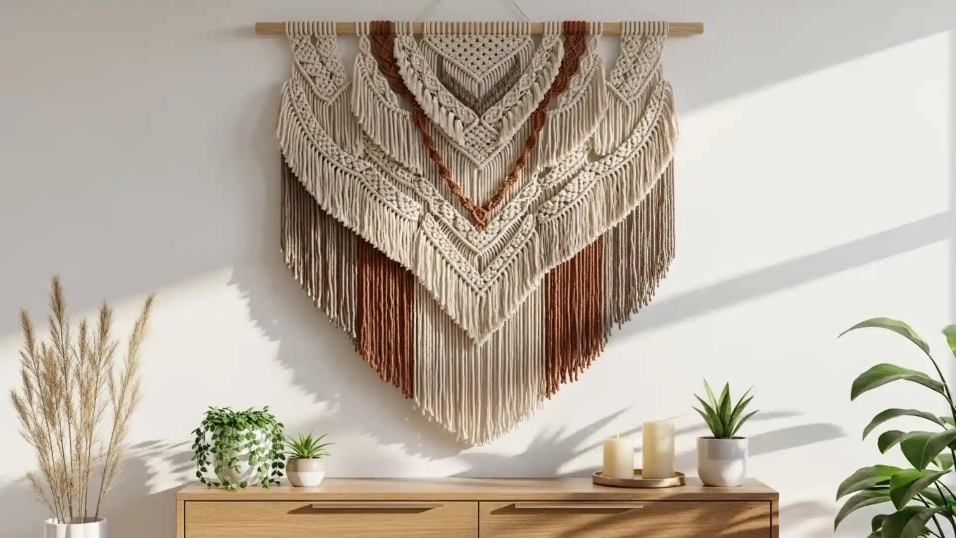 crochet home decor wall hanging