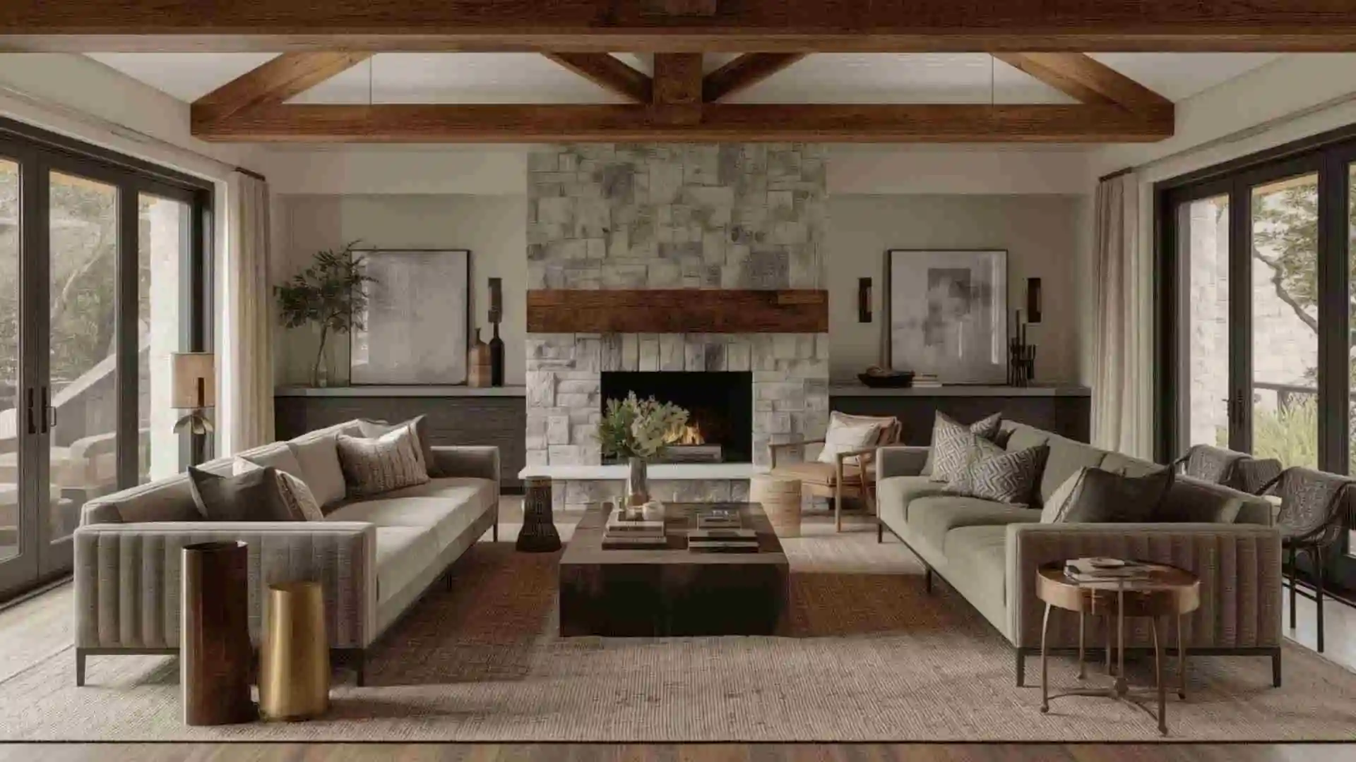 rustic home decor ideas living room