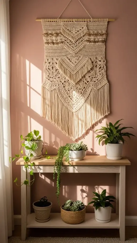 23 Filet Crochet Home Decor Ideas to Beautify Your Stylish Living Spaces 2 Hafilet Crochet Wall Hangings