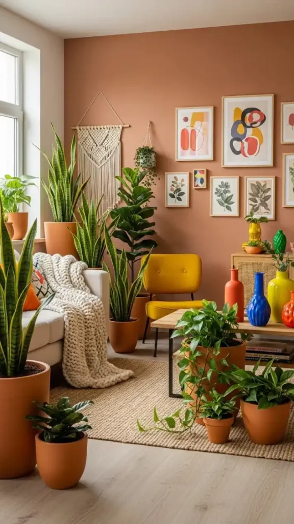 22 Earthy Funky Home Decor Creative Ideas for a Stylish and Natural Home 2 Terracotta Planters