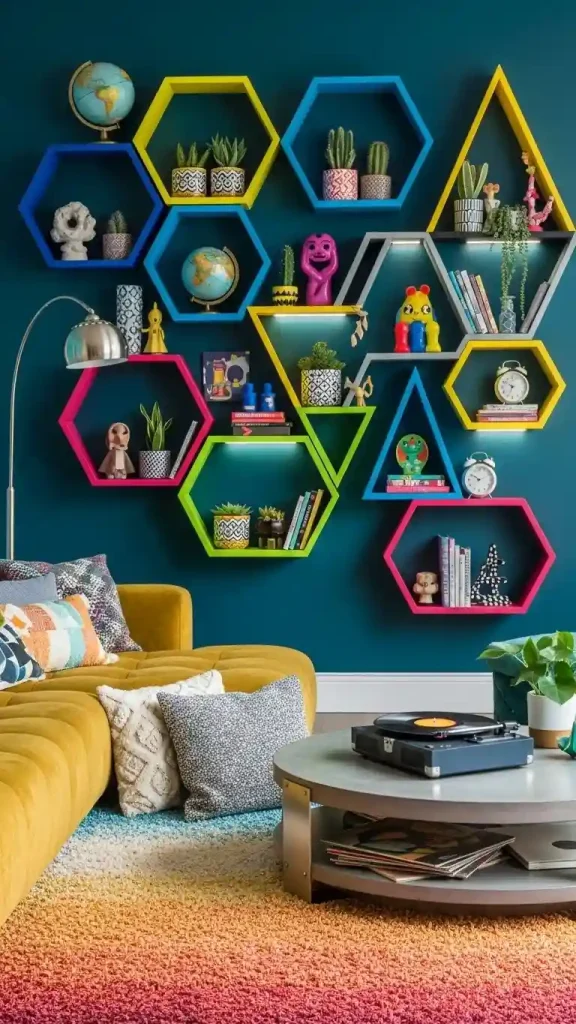 18 Funky Home Decor Pieces to Add Personality & Style 11 Artistic Shelving Units