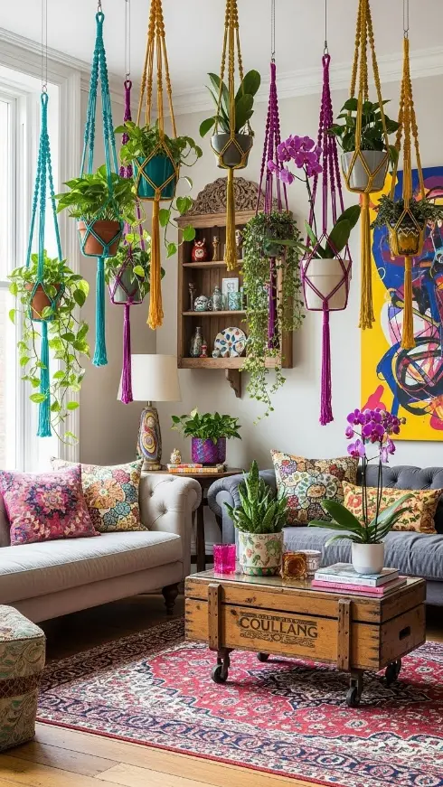 27 Fun DIY Ideas for Funky Home Decor to Transform Your Space 11 DIY Macrame Hangers