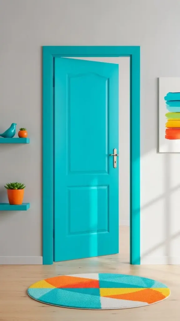 26 Colorful Palette Ideas for Funky Home Decor That Instantly Transform Your Home 11 Funky Painted Doors