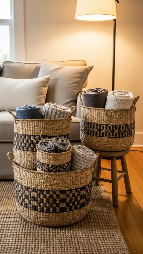 20 Thrift Home Decor Finds to Style Your Home on a Budget 11 Woven Baskets