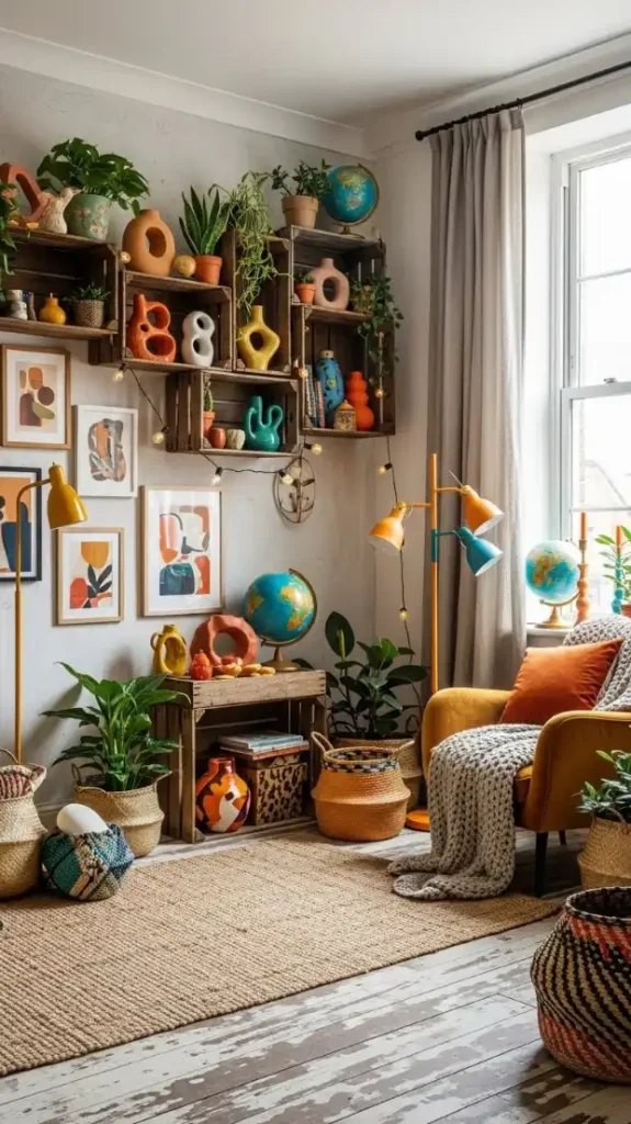 22 Earthy Funky Home Decor Creative Ideas for a Stylish and Natural Home 12 Funky Wall Shelves