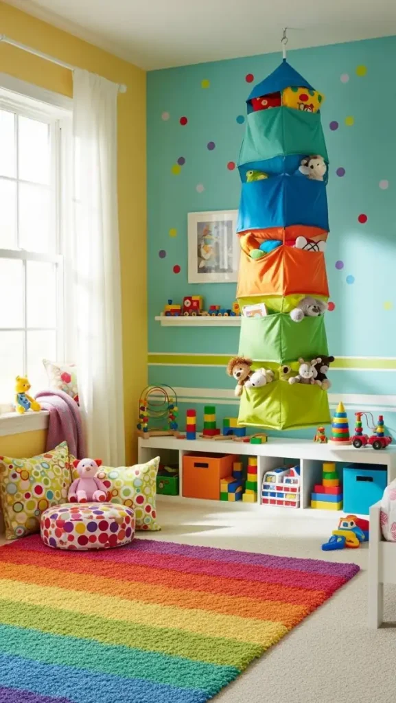 20 Creative Storage Ideas for Funky Home Decor to Make Your Home Bold & Organized 12 Hanging Storage Nets