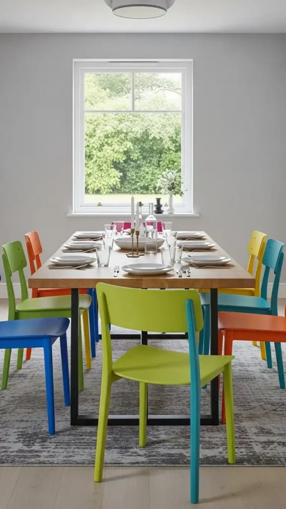 26 Colorful Palette Ideas for Funky Home Decor That Instantly Transform Your Home 12 Two-Colored Chairs