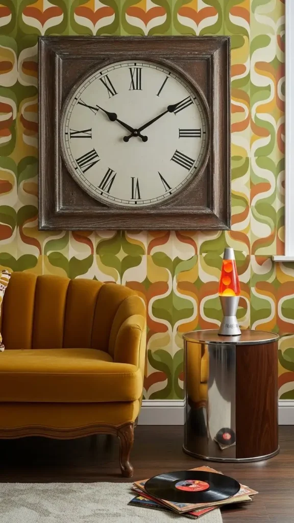 18 Retro Funky Home Decor Ideas to Add Nostalgic Charm 12 Vintage Wall Clocks