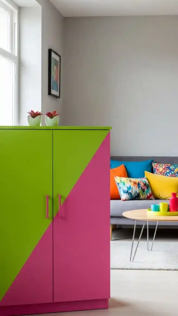 23 Colorful Home Decor Aesthetic | Ideas to Brighten Your Space 13 Bright Painted Furniture
