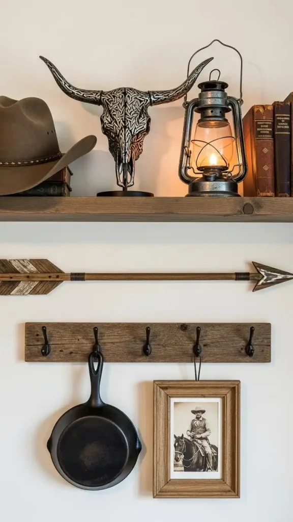 18 Thrifted Home Decor Western Ideas to Style Your Home 13 Distressed Wooden Shelves