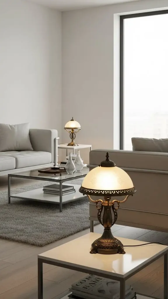 23 Unconventional Decor Combinations for Funky Home Decor to Create Bold and Stunning Interiors 13 Vintage Lamps with Contemporary Decor