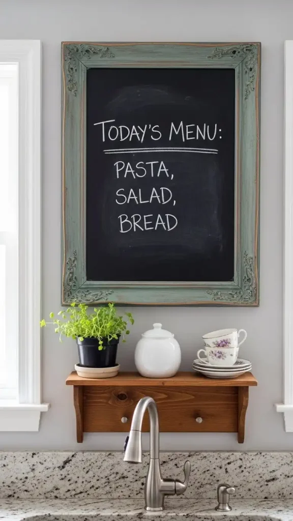 19 Thrifted Home Decor DIY Ideas to Personalize Your Home 14 DIY Chalkboard Decor
