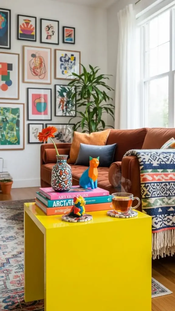 27 Funky Colorful Home Decor | Ideas to Brighten Your Space 14 Funky Accent Tables