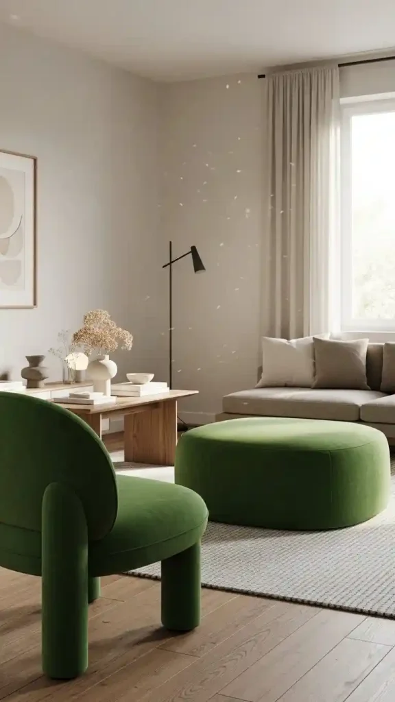 23 Green Color Home Decor | Inspiring Ideas for Every Room 14 Green Accent Furniture