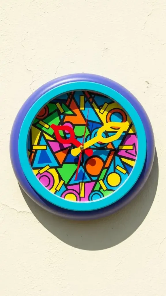 20 Colorful Thrifted Home Decor Ideas to Create a Bright, Stylish, and Budget-Friendly Home 14 Retro Colorful Clocks