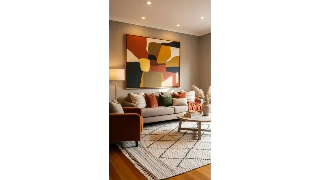 21 Comfy Living Room Ideas Warm Colors Home Decor | Create a Cozy, Inviting Space 14 Warm Color Artwork and Wall Decor