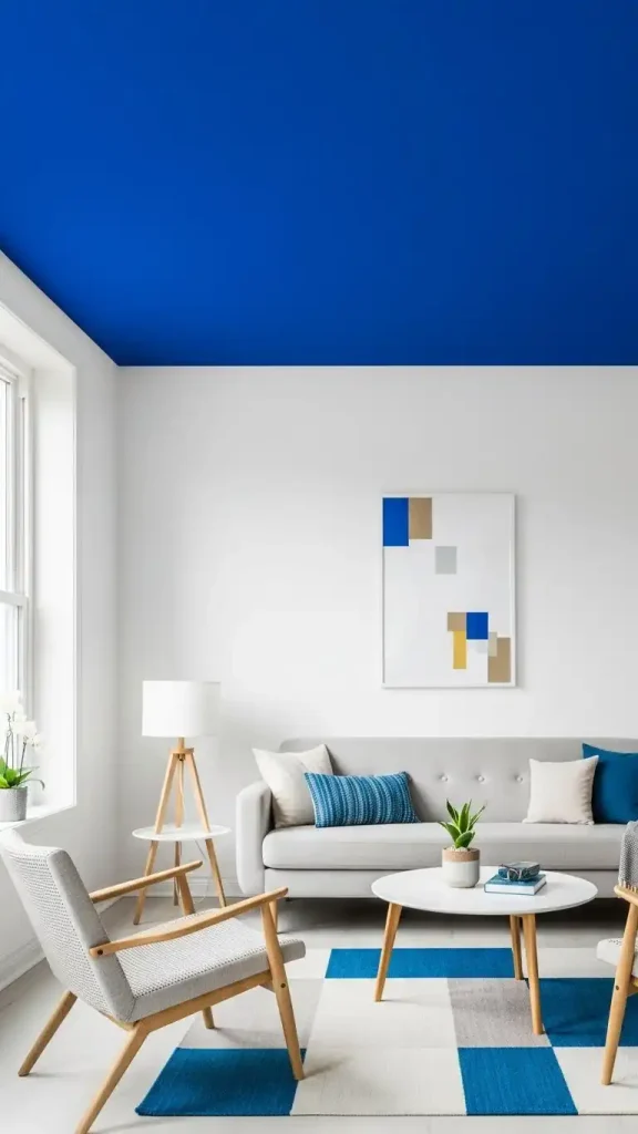 26 Colorful Palette Ideas for Funky Home Decor That Instantly Transform Your Home 15 Contrasting Ceiling Colors