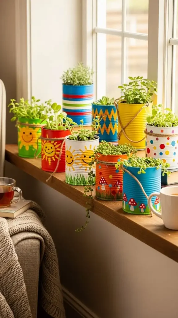 20 Funky Home Decor Ideas | Bold & Creative Ways to Transform Your Space 15 Recycled Tin Can Planters