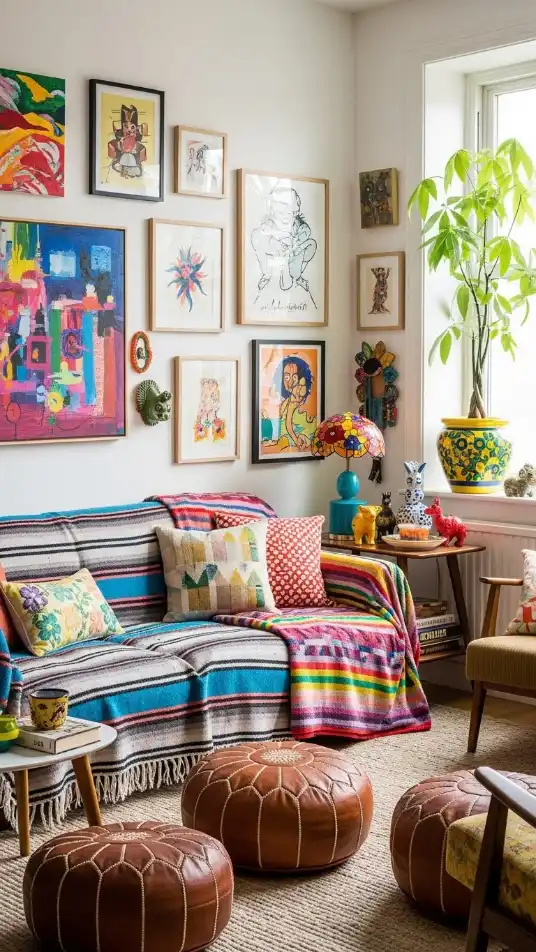 23 Eclectic Funky Home Decor Creative Ideas for a Stylish Space 16 Colorful Throw Blankets