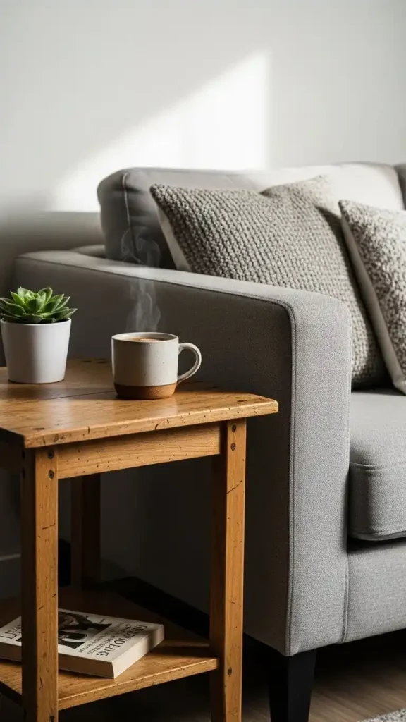 23 Simple Thrifted Home Decor Ideas for a Cozy & Stylish Home 16 Thrifted Wooden Side Tables