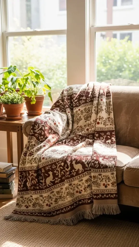 25 Thrifted Home Decor Amazon Ideas to Transform Your Space 16 Vintage Pattern Throw Blankets