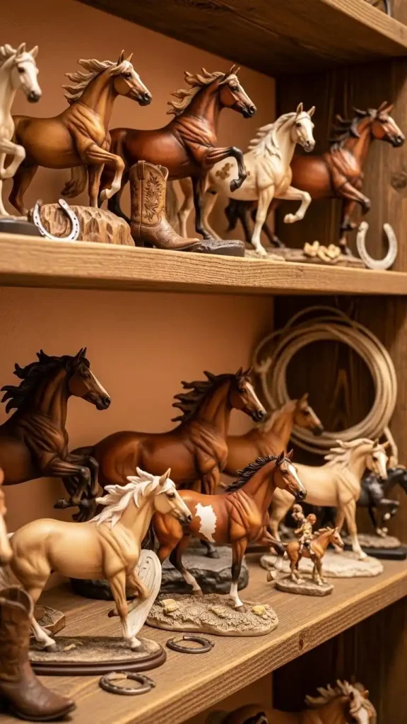 18 Thrifted Home Decor Western Ideas to Style Your Home 17 Horse Figurines