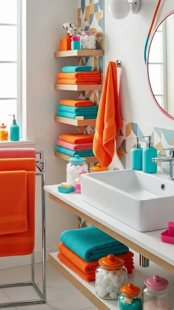 27 Funky Colorful Home Decor | Ideas to Brighten Your Space 17 Playful Bathroom Accessories