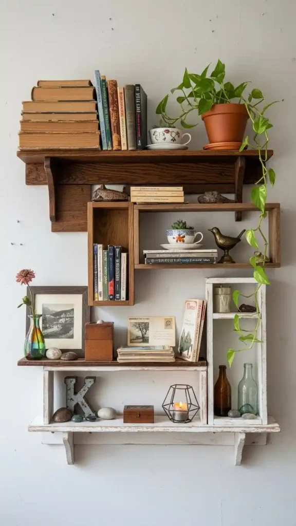 20 Thrift Home Decor Finds to Style Your Home on a Budget 17 Wall Shelves